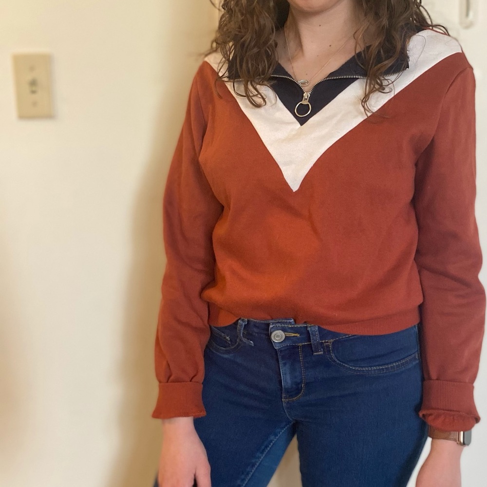 Love Tree Quarter Zipped Sweatshirt